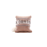 Pulsera tejida con chaquiras Be Grateful