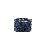 Set Black Blue Twist