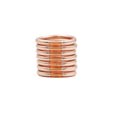 SET CHAMPAGNE THICK BANGLE COPPER MANTRA