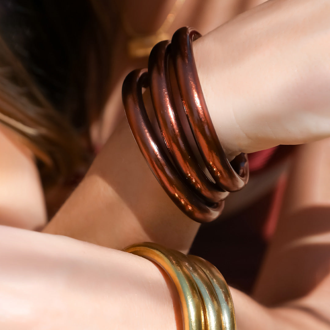Coffee Thick Bangle