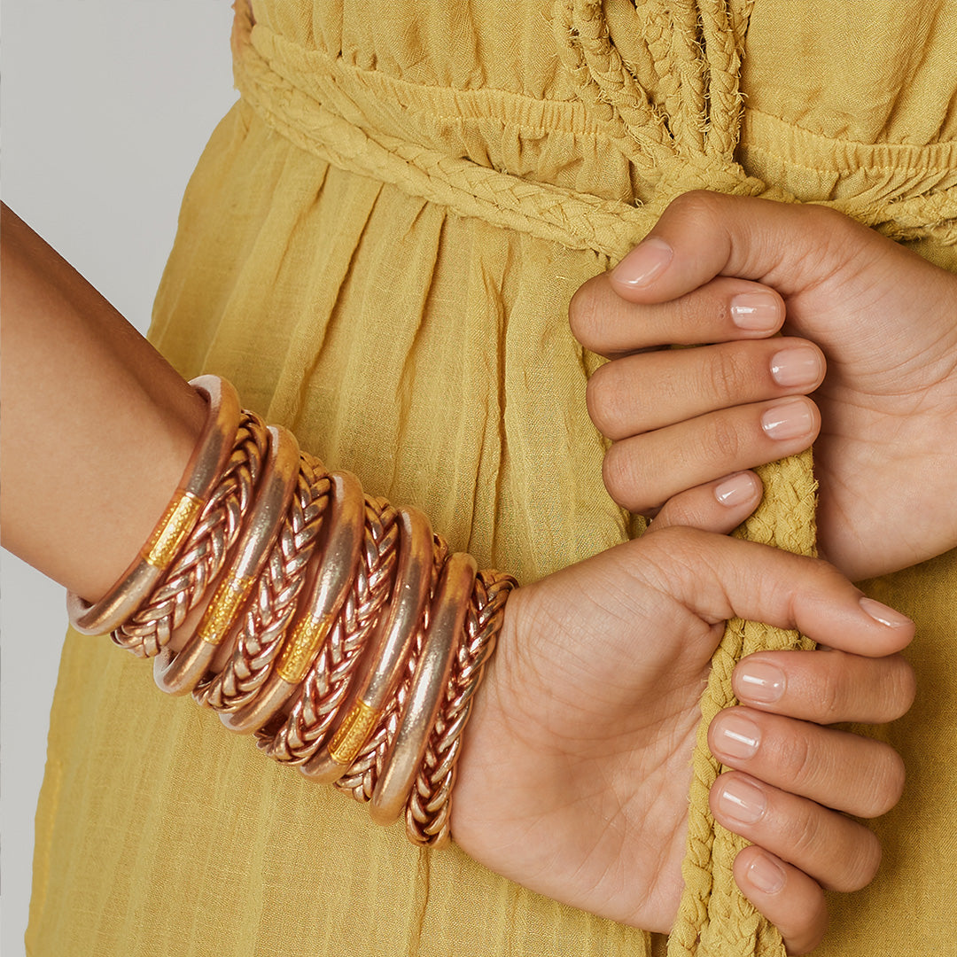 Copper Thick Bangle - Dark Copper Mantra
