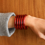 Dark Red Thick Bangle