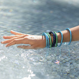 Dark Blue Braid Bangle
