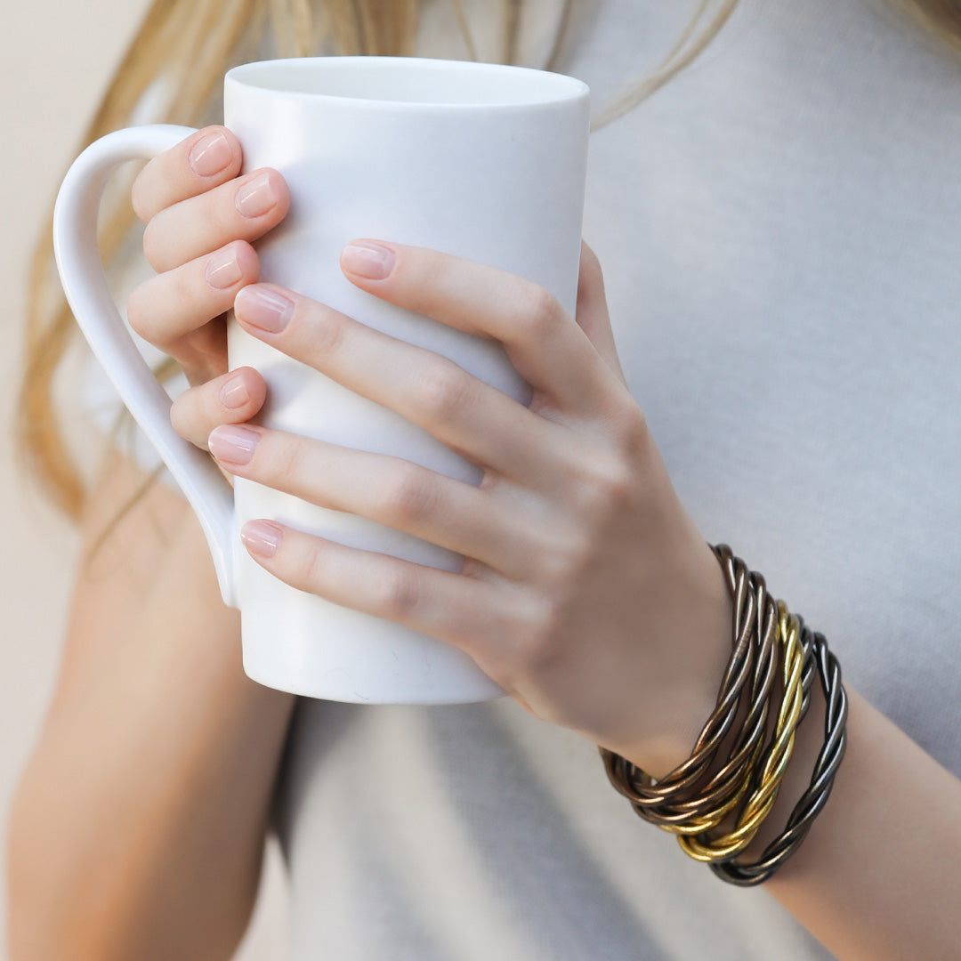 Dark Brown Twist Bangle