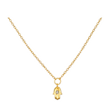 Collar mini Hamsa "Mano guía"