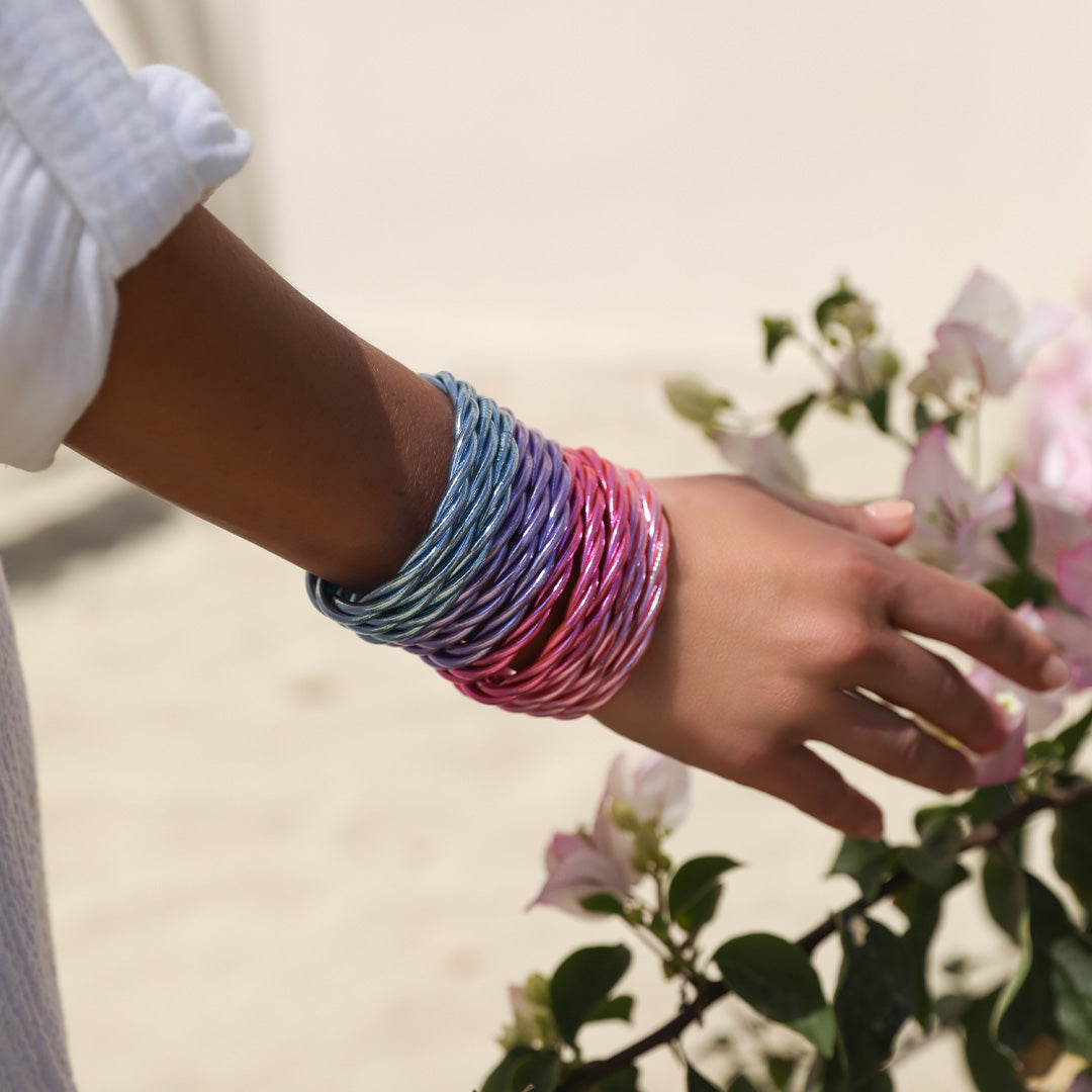 Fucsia Twist Bangle