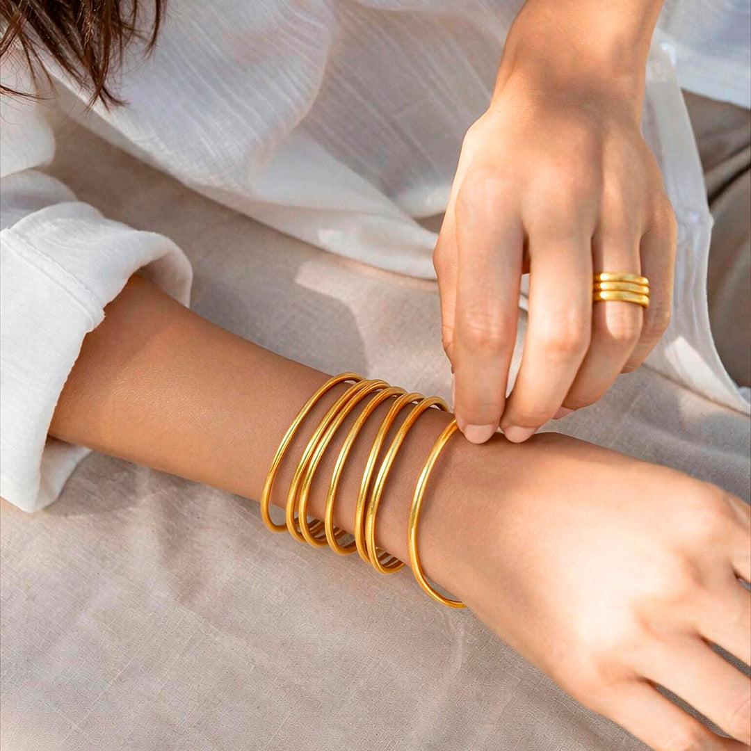 Gold Thin Bangle