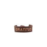 Pulsera tejida gratitud