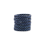 Set Black Blue Braid