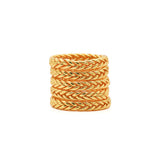 Gold Braid Bracelet Set de 5