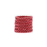 SET DARK RED BRAID
