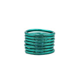 Set Peacock Blue Bangle