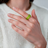 Neon Yellow Classic Ring
