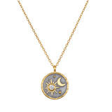Collar celestial con piedra del mes de abril