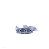 Pulsera tejida Ojo Turco azul cielo