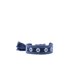 Pulsera tejida Ojo Turco azul marino