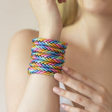 Rainbow Braid Bangle