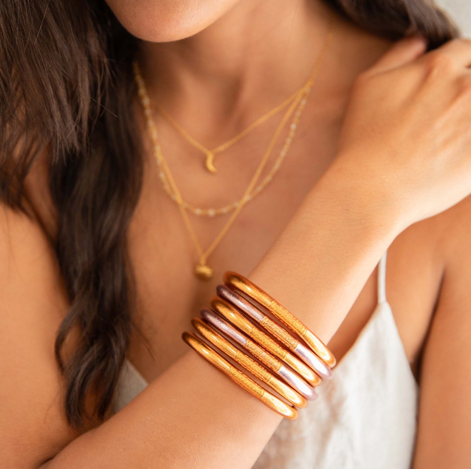 Rose Gold Bangle - Gold Mantra