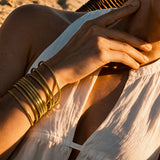 Antique Gold Thin Bangle