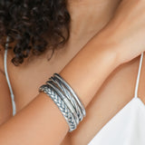 Silver Twist Bangle
