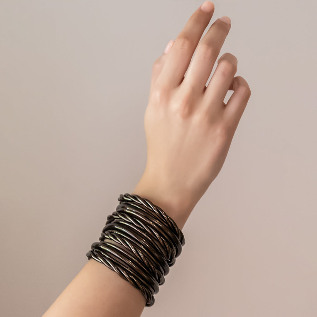 Super Brown Twist Bangle