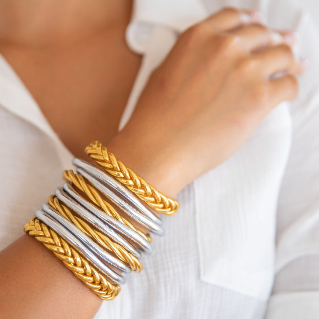 SET SILVER CLASSIC GOLD BRAID