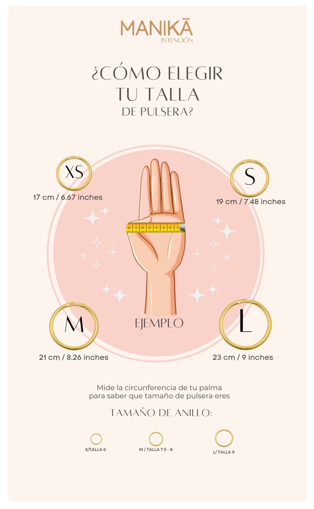 ¿Cómo elegir tu talla de pulsera?